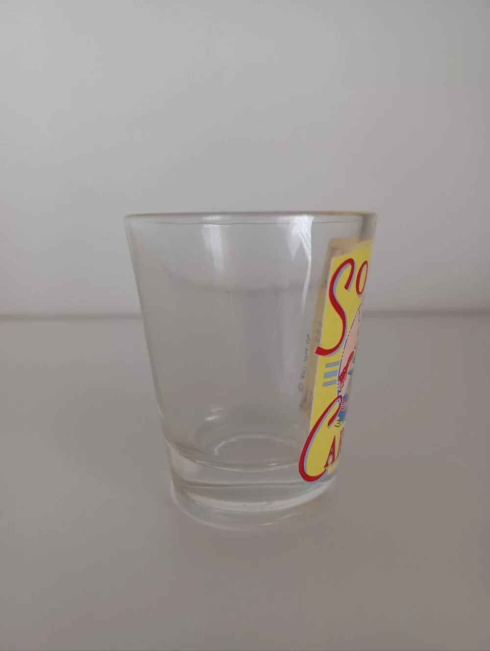 South Carolina Ship Travel Clear Shot Glass Barware Drinkware Collectible